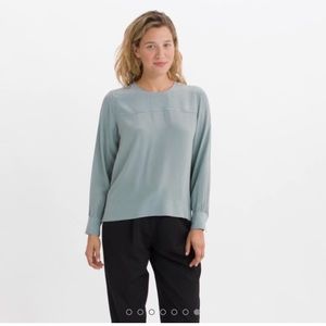 Everlane silk long sleeve blouse NWOT